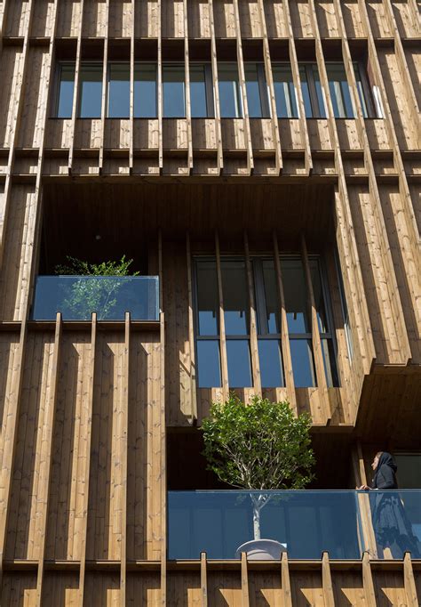 Lp2 Completes Office Block With Louvred Wooden Facades Tectonic
