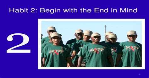 Habit 2 Begin With The End In Mind Ppt Powerpoint