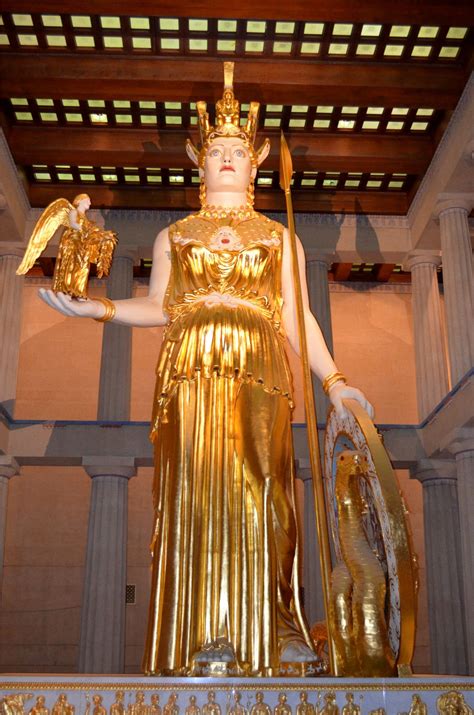 Replica Of Ancient Parthenon Statue Of Athena Nashville Tn