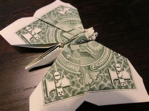 Butterfly Money Origami Animal Insect Made Of Real Dollar Bill