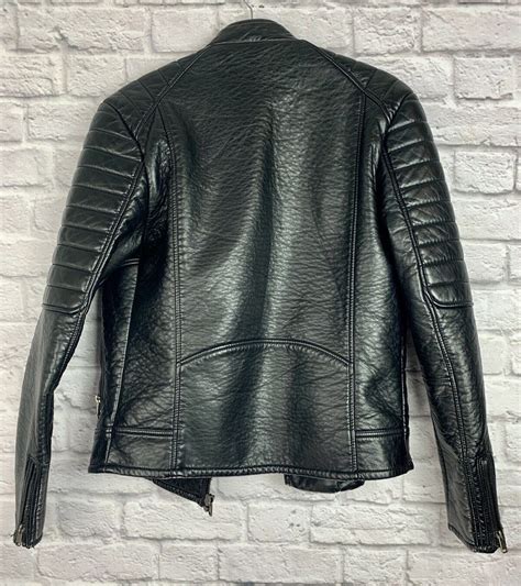 Faux Leather Jacket Handm Rockstar Jacket