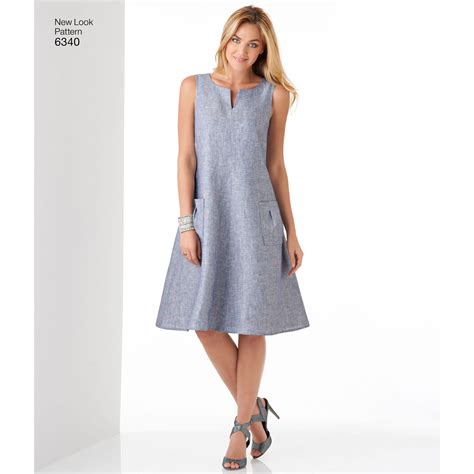 New Look Sewing Pattern 6340 Misses Easy Dresses Sewing Patterns