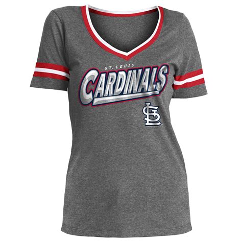 Mlb Womens V Neck T Shirt St Louis Cardinals