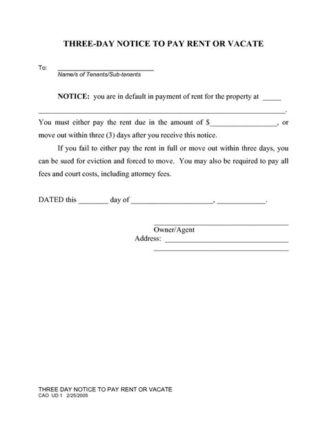 Texas notice to vacate is an instrument to initiate evacuation of a tenant with unfair intention/s towards the possession of the property leased. Texas Eviction Notice Template | 30 day eviction notice, Eviction notice, 3 day eviction notice