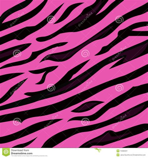 Animal Background Pattern Pink Tiger Skin Texture Stock Vector