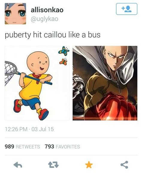 Archive for the 'ngacapruk' category. Pin by Libra Saur on Memeing of Life (͡° ͜ʖ ͡°) | One punch man anime, Caillou, One punch man