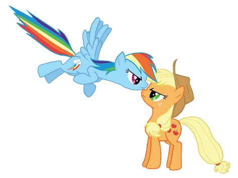 Rainbow Dash And Applejack Vector By Ponycandance On Deviantart