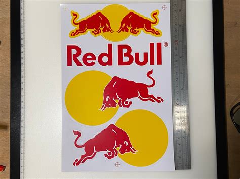 Red Bull Sticker Sheet Rc Car Helmet Decal Etsy Uk