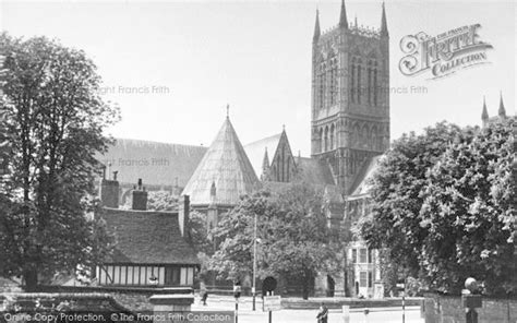 Photo Of Lincoln Cathedral From Northgate C1955