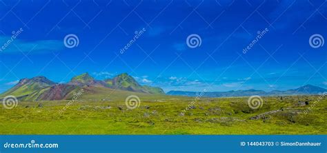 Landmannalaugar Zadziwiajcy Krajobraz W Iceland Obraz Stock Obraz