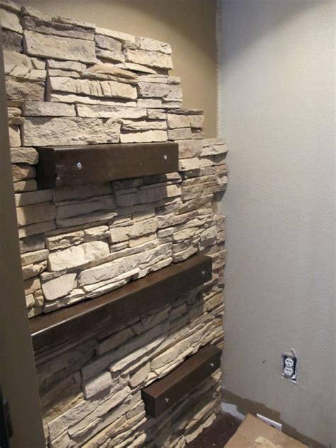7 Chic Diy Stone And Faux Stone Accent Walls Shelterness