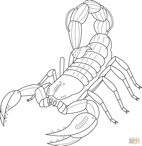 Steampunk Scorpio Coloring Page Free Printable Coloring Pages