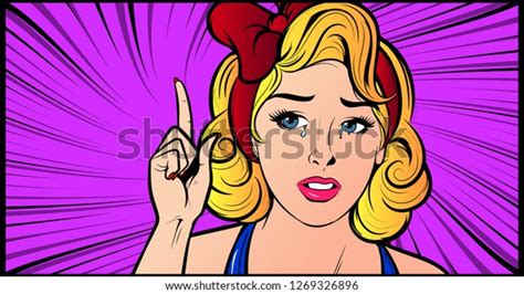 pop art crying woman tears her stock vector royalty free 1269326896 shutterstock