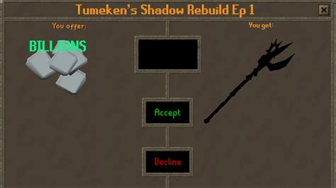 I Sold My Bank For The Best Weapon In The Game Osrs Tumekens Shadow