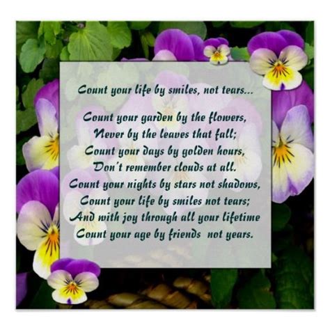 Count Your Garden By Flowers Flower Poem Funeral Poems Garden Poems