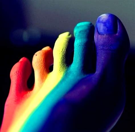 Rainbow Colors De Larc En Ciel Toni Kami Colorful Body Paint Taste The
