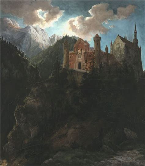 Adalbert Wex Blick Auf Schloss Neuschwanstein 1867 Mutualart