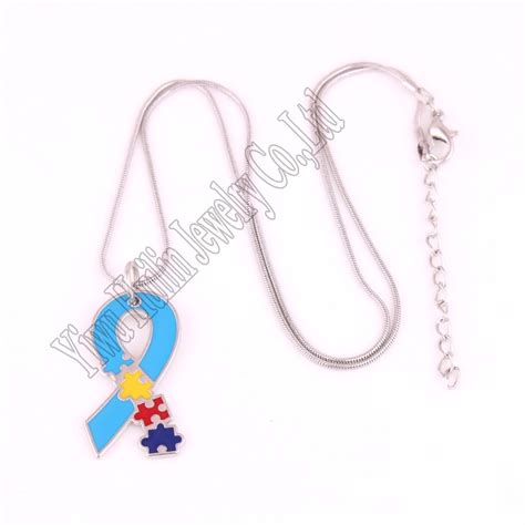Drop Shipping Autism Hope Jewelry Rhodium Plated Autism Awareness