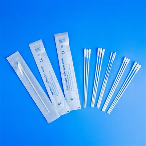 Disposable Sterile Sampling Nylon Flocked Nasopharyngeal Swabs For