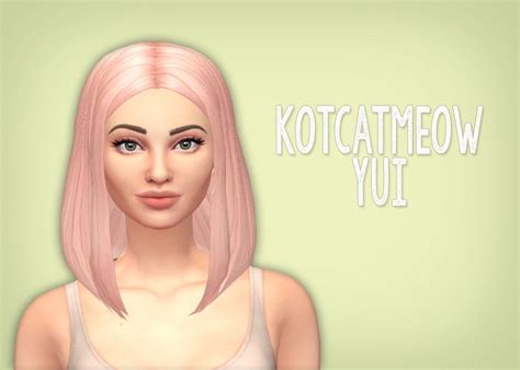 Simsrocuted Yui Roxy Wavy Wolf And The Sweet Hair Sims 4 Hairs