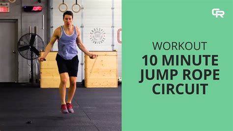 10 Minute Jump Rope Circuit Workout From Crossrope Youtube