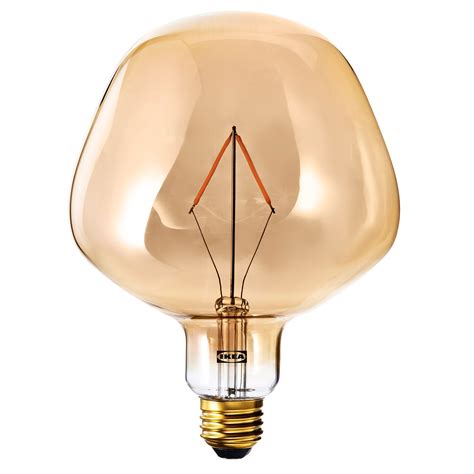 MOLNART LED bulb E26 120 lumen, bell-shaped brown clear glass, 132 mm