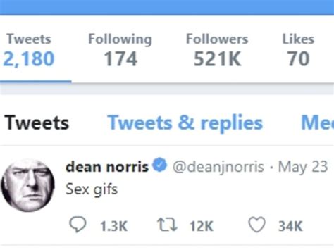 Breaking Bad Star Dean Norris Glorious Twitter Fail The Advertiser