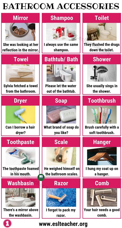 Bathroom Accessories Useful List Of 30 Bathroom Items In Your House