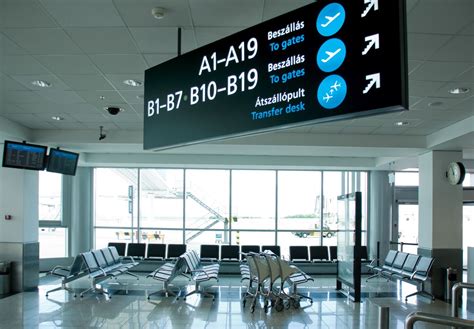 Wayfinding And Signage System For Budapest Airport Terminal 2