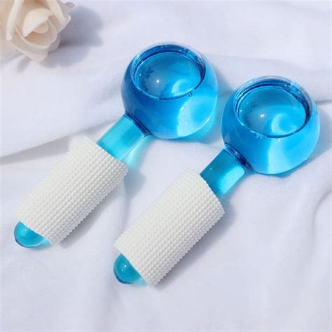Factory Supplier Magic Ice Globes Face Beauty Hockey Facial Cooling Ice Globes Water Wave Facial