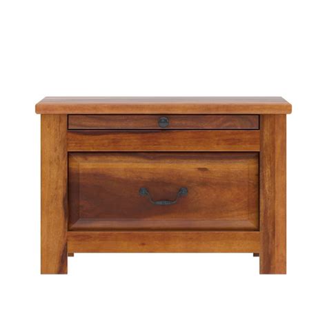 Simply Tudor Rustic Solid Wood Bedroom Nightstand With Drawer