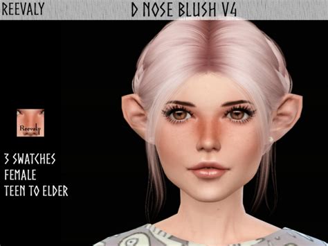 D Nose Blush V4 By Reevaly At Tsr Sims 4 Updates
