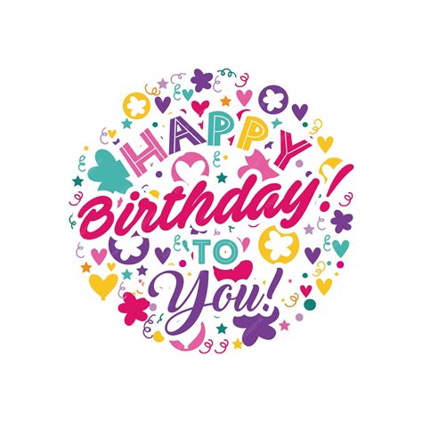 Premium Vector Happy Birthday Celebration Card Icon