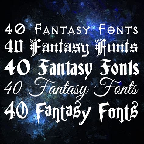 Write Fantasy Fonts