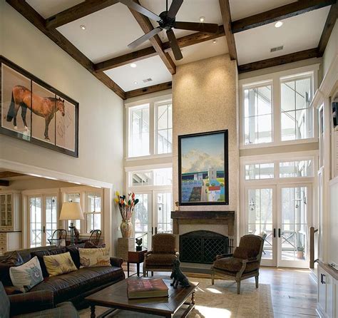 Sizing It Down How To Decorate A Home With High Ceilings