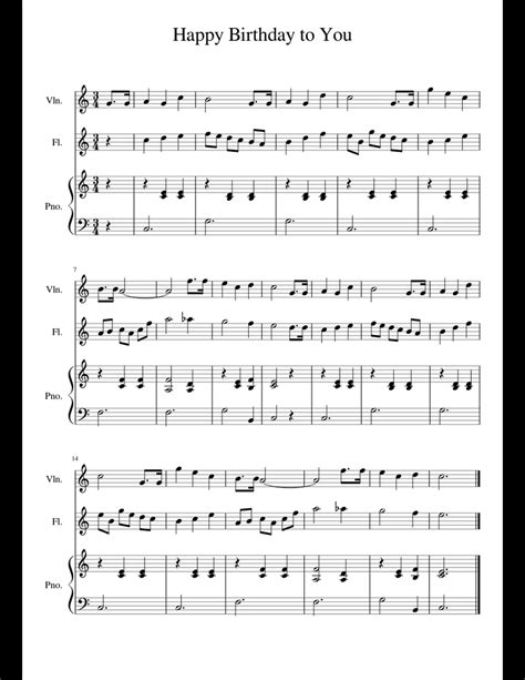 52 How To Play Happy Birthday On Violin Sheet Music Pics Aesthetic
