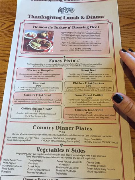 A post shared by cracker barrel (@crackerbarrel). Holiday menu. $12.99 for Thanksgiving meal - Yelp