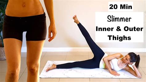 20 Min Slimmer Inner And Outer Thighs Workout No Equipment YouTube