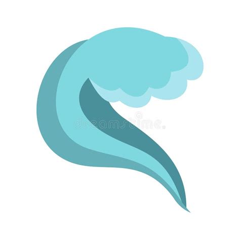 Splashing Wave Icon Cartoon Style Stock Vector Illustration Of Clear