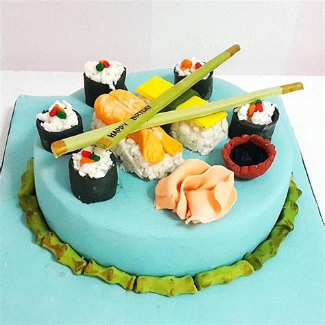 Sushi Cake Decorated Cake By Sweetcakes Cakesdecor