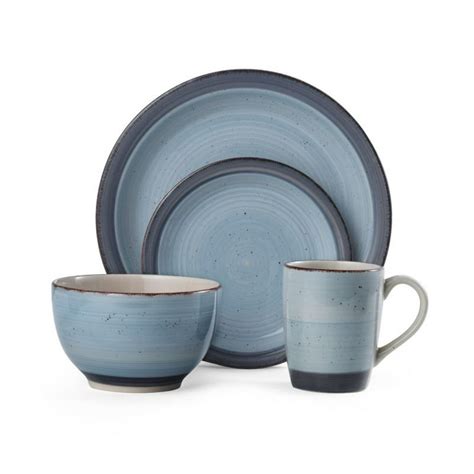 Pfaltzgraff Sadie Blue Stoneware 16 Piece Dinnerware Set