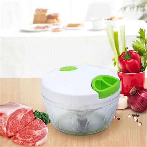 Multifunction 500ml Vegetable Cutter Hand Chopper Spiral Slicer Manual