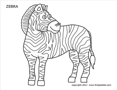 Build A Zebra A Free Kids Printable Mrs Merry Coloring Library