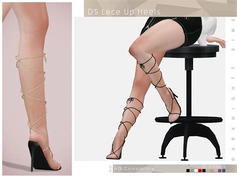Lace Up Heels By Darknightt From Tsr • Sims 4 Downloads