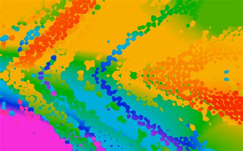 Rainbow Abstract Art By Lonewolf6738