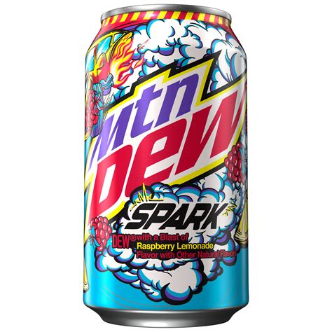 Mountain Dew Spark Dew With A Blast Of Raspberry Lemonade Flavor