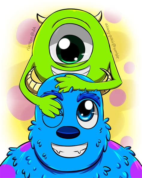 Mike And Sulley By Riznben On Deviantart