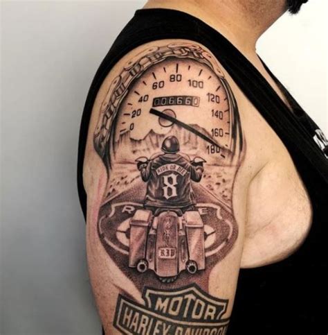 Amazing Harley Davidson Tattoos Designs With Meanings And Ideas