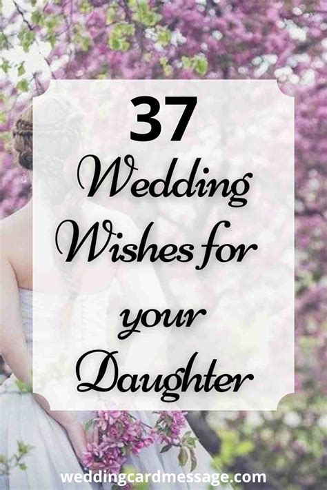 37 Moving Wedding Wishes For Your Daughter Wedding Card Message