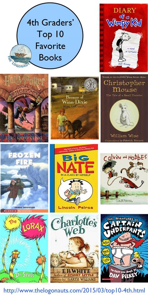 Top 10 Favorite Childrens Books Of Fourth Graders The Logonauts